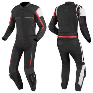 Traje Textil Negro para Motociclismo, Personalizado, para Motociclistas de Calle, para Todas las Temporadas, Traje de Cuero para Carreras de Motos - Product Image 1