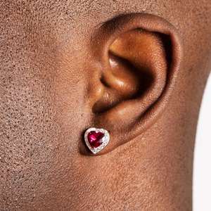 Pendientes de Piedras Brillantes de Primera Calidad, Unisex, de Acero Inoxidable, para Hombre, Disponibles como Regalo a Precio de Fábrica - Product Image 6