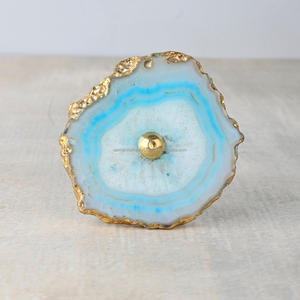 Wholesale High Quality Handmade Polished Agate Stone Cabinet Handles Unique <b>Crystal</b> <b>Knobs</b> Semi-Precious Stone Decorative Items - Product Image 6
