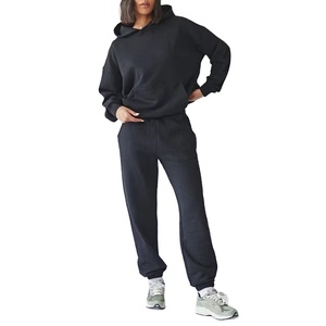 Conjunto Deportivo para Hombre y Mujer, Invierno, Lavado Ácido, con Capucha, Color Sólido, Personalizado, 100% Algodón, Ecológico, para Todas las Temporadas - Product Image 1