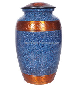Premium Antique Decorative Metal Cremation Urn <b>Memorial</b> Urn Durable with Polished Design at wholesale price - Product Image 2