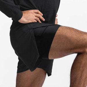 Pantalones Cortos Deportivos para Hombre, Ligeros, de Nailon/Algodón Premium, de Secado Rápido, para Gimnasio, Ejercicio, Fitness, Correr al Aire Libre, con Bolsillos Laterales - Product Image 1