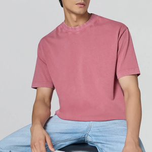 Camiseta de Algodón de Alta Calidad con Lavado Ácido, Transpirable, Moderna, a Precio Económico, para Uso Diario e Informal - Product Image 2
