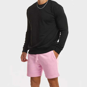 Pantalones Cortos Deportivos Casuales para Hombre, de Lona Rosa Transpirable, Personalizados, MOQ Bajo, Ropa de Gimnasio y Fitness, Cintura Alta, Precio al por Mayor - Product Image 3