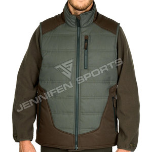 Chaleco de Caza Cómodo para Hombre, 100% Algodón, Tela de Lona, Dos Colores, Acolchado, con Ajuste Seguro y Bolsillos de Almacenamiento - Product Image 2
