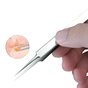 Pinzas para Puntos Negros y Pestañas, Pinzas para Eliminar Puntos Negros para Manualidades Finas, Pinzas de Belleza para Eliminar Puntos Negros y Puntos Blancos - Product Image 5