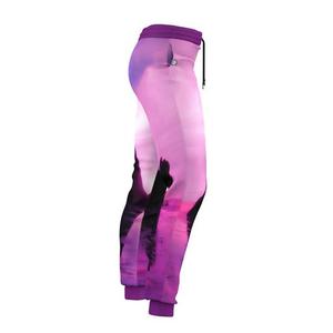 Pantalones Deportivos Sublimados para Hombre, Diseño Cielo Púrpura, Cintura Elástica con Cordón, Joggers Casuales, Pantalones de Poliéster de Peso Medio - Product Image 6