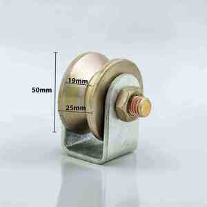 Rodillo para Puerta Corredera Moderna de Acero Inoxidable Pulido de Alta Resistencia, 50 mm de Grosor, Rodamiento Suave y Duradero, Pieza de Ferretería para Exteriores - Product Image 2