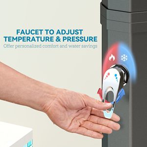 Doccia Esterna Solare da 9,2 Galloni in PVC con 2 Getti Rotanti e Doccia per Piedi per Piscina, Spiaggia o Spa - Product Image 6