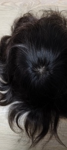 Prótesis Capilar de Cabello Humano Remy Indio con Ondas Naturales y Ondas Profundas, con Base de Encaje y PU, con Parte Central, para Hombres - Product Image 5