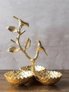 Juego de 3 tazones y platos de aluminio con relieve, vajilla, cuencos - Product Image 4