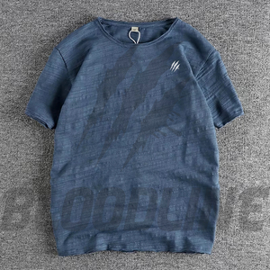 Camiseta de Hombre, Corte Regular, Color Granate, Formal, Tejido de Felpa, 100% Algodón, Cuello Redondo, Manga Regular, Logotipo Frontal con Impresión Digital, Secado Rápido - Product Image 6