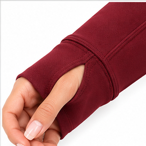 Conjunto Deportivo de Forro Polar para Mujer, Chaqueta con Cierre y Pantalones Acampanados con Ribete en Contraste, Cómodo, Informal, para Uso Diario, Invierno, Proveedor al por Mayor OEM ODM - Product Image 5