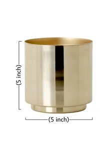 Luxury Handmade Decorative Polished Iron <b>Vase</b> & Urn Coastal Design for Religious Celebrations Sophisticated Interior Decoration - Product Image 3