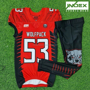 Conjunto de Uniforme de Fútbol Americano de Alta Calidad con Logotipo Personalizado del Equipo, Pantalones Sublimados, Jersey de Práctica, Tallas Grandes - Product Image 2