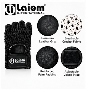 Custom Lightweight Non-Slip Half <b>Finger</b> Leather Unisex Gym Weightlifting Gloves Adjustable Wrist <b>Strap</b> for Weight Lifting Sports - Product Image 6
