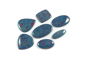 Venta al por mayor de cabujones de rubí y kianita natural, gemas sueltas de cristal, rubí fuchsite curativo para decoración del hogar y joyería. - Product Image 1