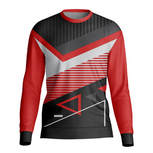 Camiseta Deportiva de Moda para Hombre, Cuello Redondo, Manga Larga, Corte Holgado, Alta Calidad, Personalizada por Fábrica de Ropa al Por Mayor - Product Image 1