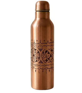 Metallic Drinkware Hot Selling Custom Shape Pure <b>Copper</b> Water <b>Bottle</b> Eco-Friendly Home Use <b>Copper</b> <b>Bottle</b> - Product Image 1