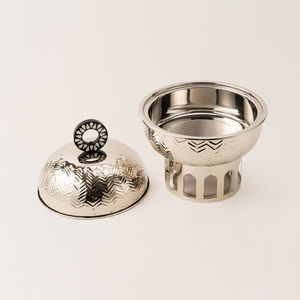 <b>Set</b> of 2 Food Warmer Hotpot With Wire Stand Dinner <b>Serving</b> Wedding Tabletop Equipment Metal Hot Pot for Soup and Food - Product Image 4