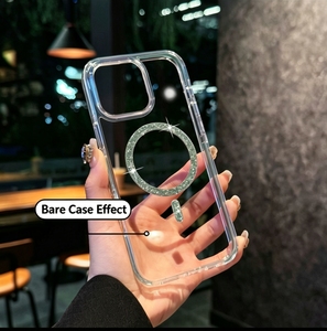 เคสโทรศัพท์มือถือเพชรสำหรับ iPhone ทุกรุ่น แบบกันกระแทก หรูหรา เคลือบเงา ใส นุ่ม ผลิตจาก PC พร้อมแม่เหล็ก ขายส่งจากโรงงาน - Product Image 3