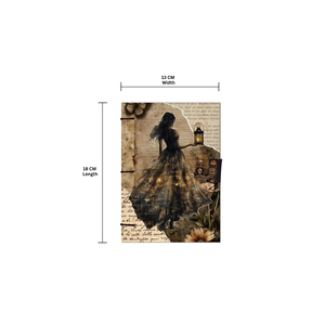 <b>A5</b> Handmade Paper Journal 100 Pages | Premium Eco Friendly <b>Notebook</b> | Elegant Fantasy Night Theme Hard Cover Diary Sketchbook - Product Image 4