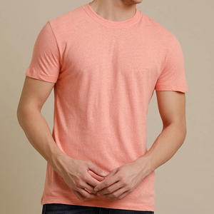 เสื้อยืดผู้ชายทรงปกติ ผ้าฝ้าย 100% สีเหลือง คอกลม แขนสั้น ผ้าเจอร์ซีย์เรียบ พิมพ์โลโก้ สตรีทแวร์ กันยับ - Product Image 1
