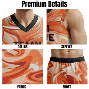 ชุดบาสเก็ตบอลแบบมืออาชีพสำหรับผู้ชายและเด็ก เสื้อและกางเกงขาสั้น ชุดเปล่าสำหรับวิทยาลัย แห้งเร็ว - Product Image 5