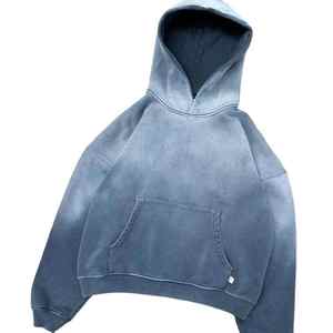 New Fashionable Heavy Weight Distressed Hoodies Custom Made <b>Oversized</b> Acid Wash <b>Hoodie</b> for Sale - Product Image 1
