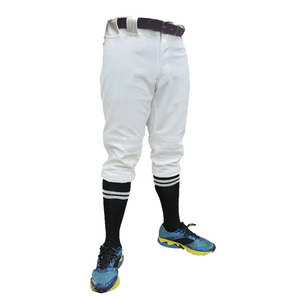 Pantalon de baseball personnalisé en polyester de haute qualité pour hommes avec logos, ensemble haut de gamme, vêtements de sport, option grande taille - Product Image 2
