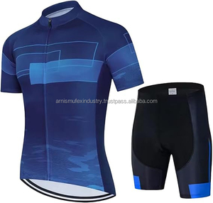 Ensembles de cyclisme pour hommes les plus vendus, personnalisés, imprimés par transfert thermique, écologiques, respirants, à séchage rapide, coupe-vent de haute qualité 140g OEM - Product Image 5