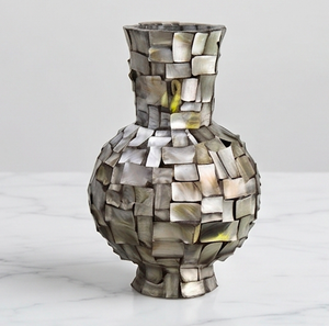 Jarrón de Metal con Patrón de Mosaico Vintage para Decoración de Interiores, Hogar, Hotel, Mesa de Boda, Adorno Artístico Clásico - Product Image 1