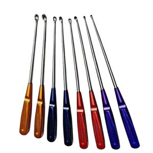 Curettes cervicales osseuses, instruments orthopédiques pour la colonne vertébrale, ensemble de 8 pièces - Product Image 2