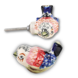 Bouton de tiroir en céramique rond, style ferme, poignée de meuble multifonction pour cuisine, chambre, armoire, décoration - Product Image 1