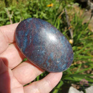 PIERRE DE PALMSTONE POLIE DE RUBIS NATUREL POUR PIERRE DE GUÉRISON DE POCHE POUR LA MÉDITATION DE REIKI PIERRE DE PALMSTONE DE RUBIS - Product Image 3