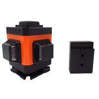 Niveau laser rotatif automatique 4D à 16 lignes, auto-nivelant, faisceau croisé vert 360°, pour bricolage, batterie au lithium, garantie 1 an