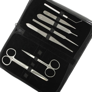 Kits de pratique de suture pour étudiants en acier inoxydable de qualité chirurgicale avec porte-aiguille, coussinets de suture à trois couches, scalpel et ciseaux - Product Image 5