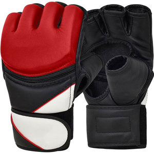 Guantes Profesionales de Grappling para MMA con Palma Abierta, Logotipo Personalizado, Guantes de Entrenamiento Deportivo para Artes Marciales Estilo UFC - Product Image 3