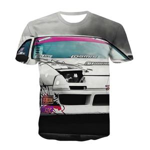 Camiseta Informal de Cuello Redondo para Hombre, Estampado Digital para Campaña Electoral, Color Sólido, Corte Regular, Transpirable, de Secado Rápido, Poliéster/Algodón - Product Image 3