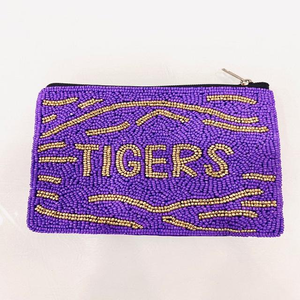 Porte-monnaie perlé style classique Gameday, couleurs mélangées, motif brodé, technique de broderie, pochette zippée durable, inspiré du spirit d'équipe - Product Image 4