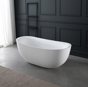 Bañera de Piedra de Diseño Moderno e Ingenioso, Bañera de Superficie Sólida 100% Acrílica Pura - Product Image 1