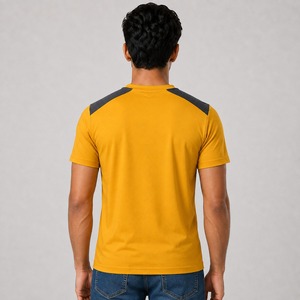 Fashion Men's <b>V</b> Neck Solid T Shirts 100%Cotton Custom Logo Eco-Friendly Breathable Loose <b>Fit</b> Men's <b>V</b> Neck T Shirt Summer Use - Product Image 3