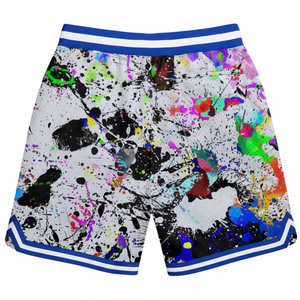 Shorts de basketball en mesh sublimés respirants pour hommes avec logo et design personnalisés - Product Image 2