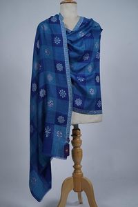VIC Bufanda de Lana Fina de Cachemira India para Mujer, Modelo Chinar Jk Booti, Transpirable, para Uso Diario en Exteriores, 70x200 cm - Product Image 4