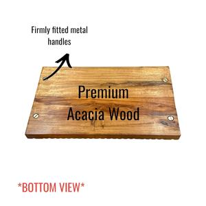 Hot Seller Eco-Friendly round Acacia <b>Wood</b> <b>Serving</b> <b>Tray</b> Wholesale for Hotel and Restaurant Use - Product Image 2