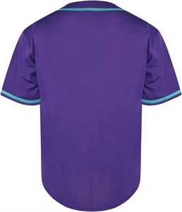 Camiseta de Béisbol Unisex de Manga Corta, Absorbente de Humedad, de Poliéster, con Botones al Frente, Diseño de Bloques de Color Sólido, para Todas las Temporadas - Product Image 3