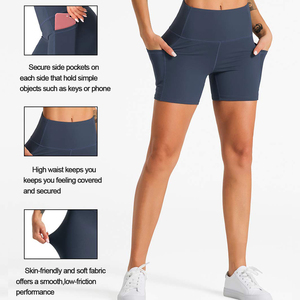 ชุดโยคะขาสั้นพร้อมผ้าสไปเด็กซ์ยืดหยุ่นสำหรับผู้หญิง - Product Image 6