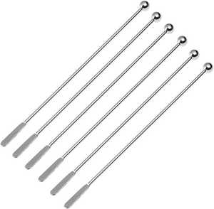 Cuchara de Barra de Acero Inoxidable con Mango Largo, Reutilizable, Ecológica, Portátil, Moderna, para Mezclar Bebidas en Casa o en Bares - Product Image 1