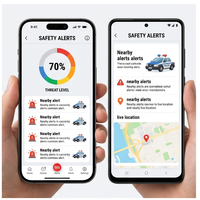 Aplicación de Emergencia SOS de RoyalCraft Enterprise, Botón de Pánico, Alertas de Seguridad, Ubicación en Tiempo Real, Contactos de Emergencia para