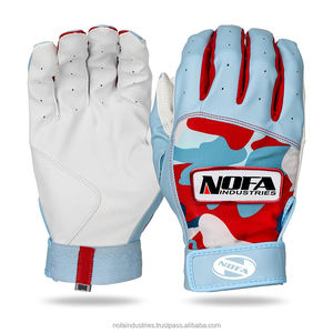 Gants de frappeur de baseball en cuir personnalisés en gros - Imperméables, isolés, à doigts fendus, durables, haute adhérence, pour l'entraînement en infield - Product Image 5